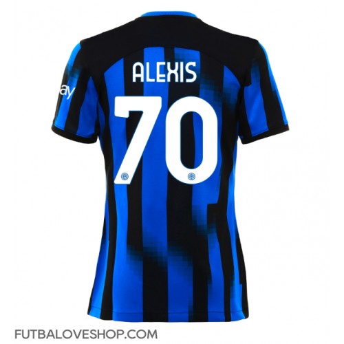 Dres Inter Milan Alexis Sanchez #70 Domáci pre Ženy 2023-24 Krátky Rukáv